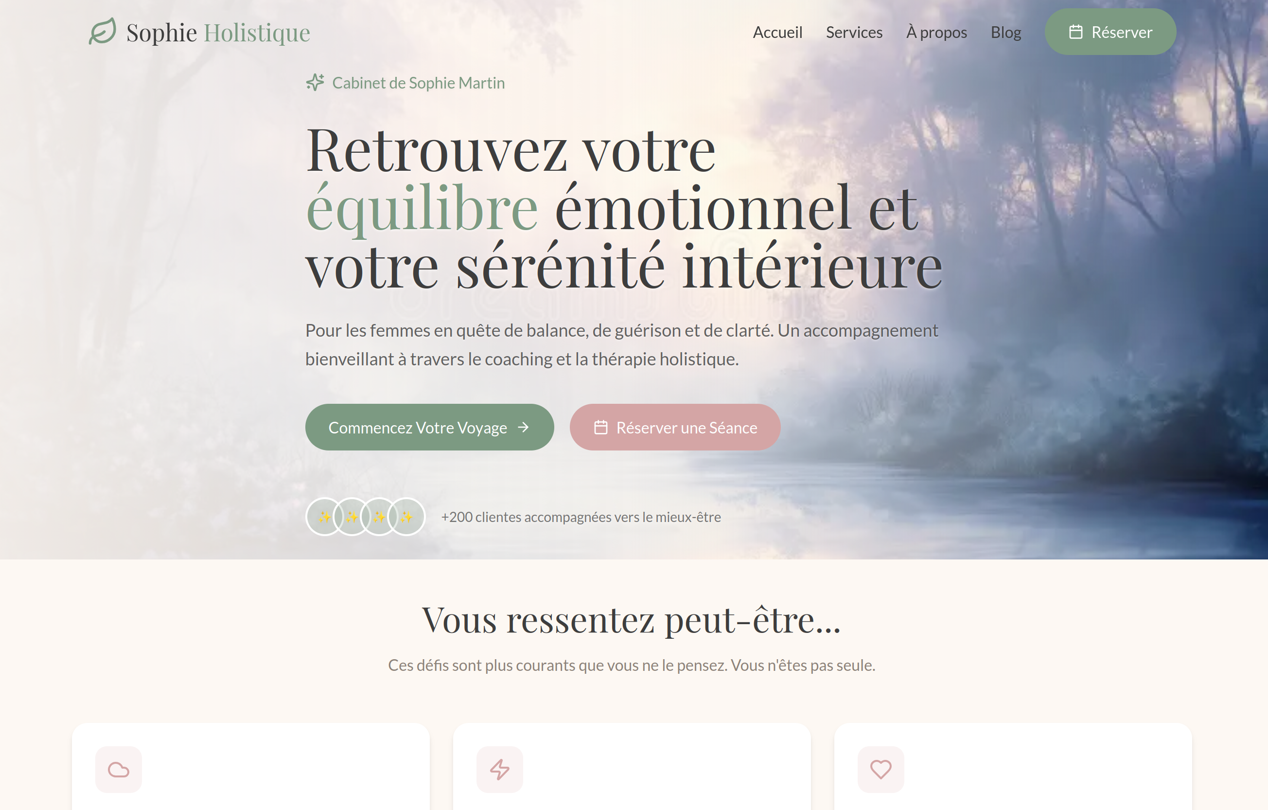 Cabinet Bien-Être – Image Professionnelle & Apaisante